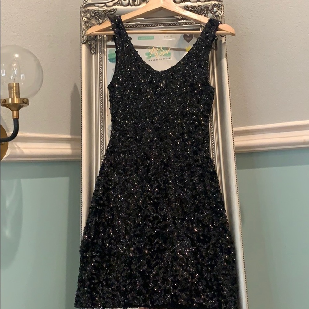 Small  black shimmer dress